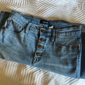 J. Crew 9” High-Rose Toothpick Jeans